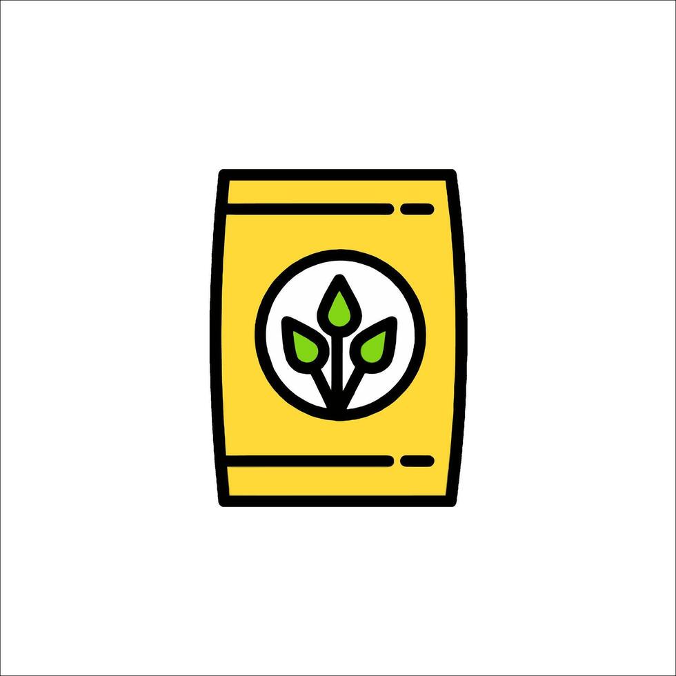 A bag of tea with a leaf on it vector
