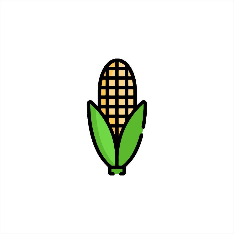 Corn icon on white background vector