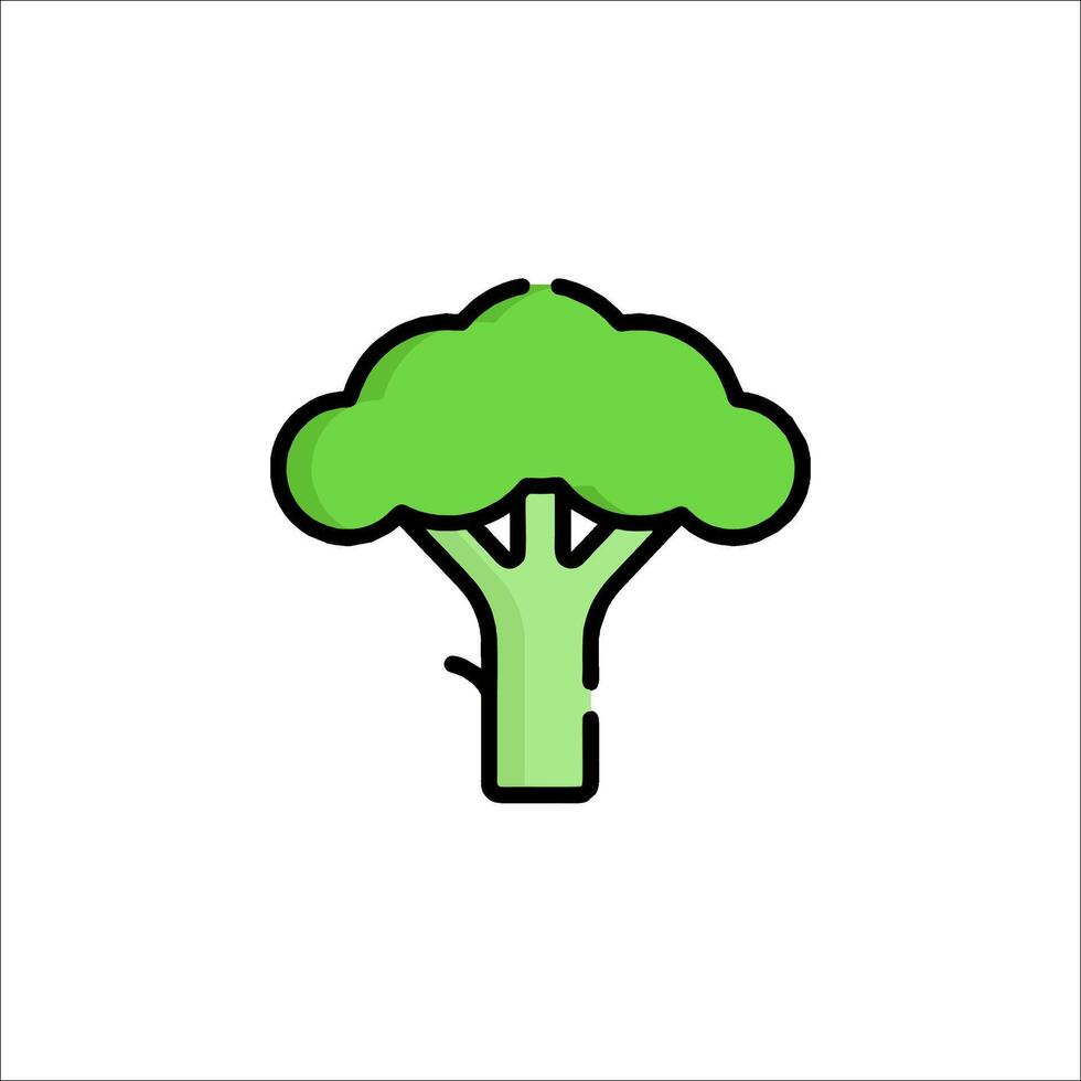 Broccoli icon illustration vector