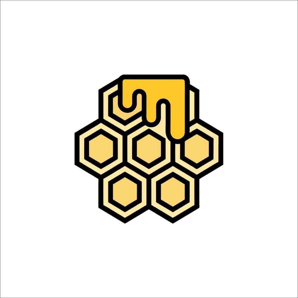 A honeycomb with a honeycomb on it vector