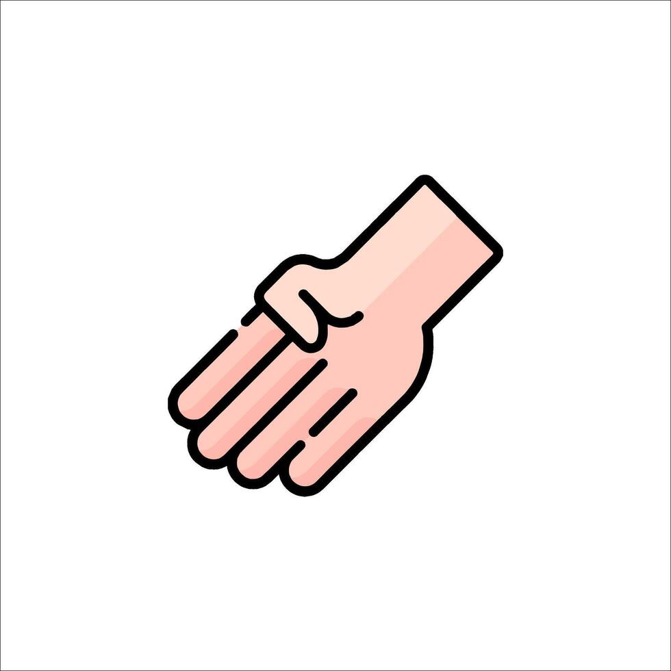 Handshake icon illustration vector