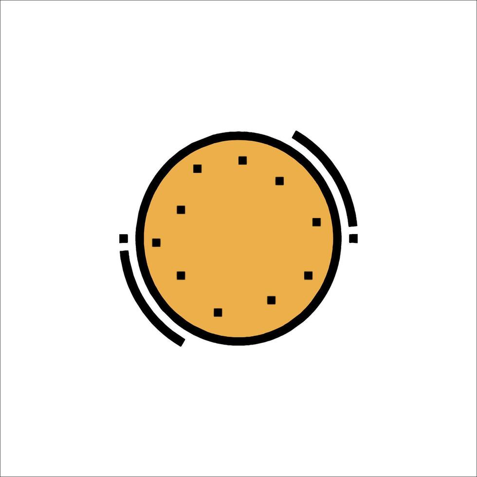 A cookie icon on a white background vector