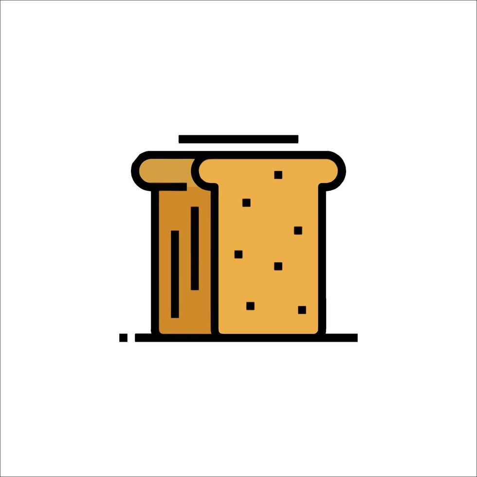 Toast icon illustration vector
