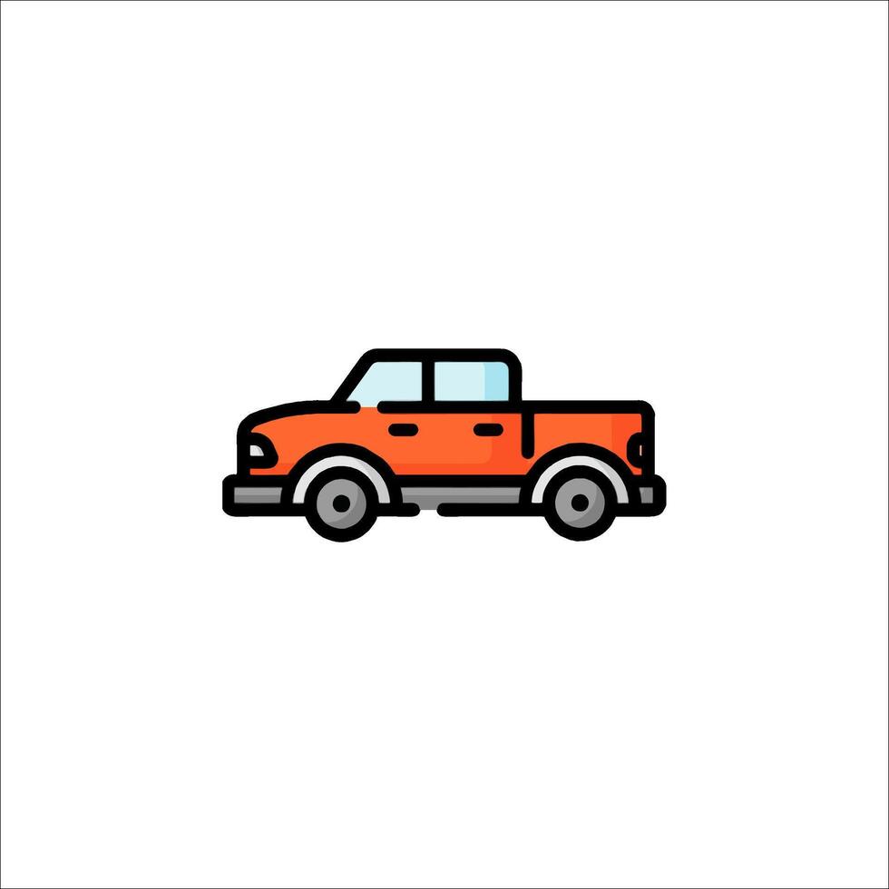 A truck icon on a white background vector