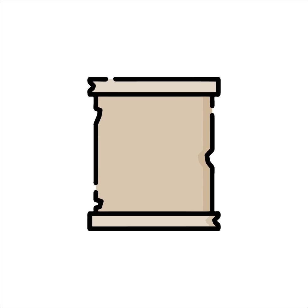 A scroll icon on a white background vector