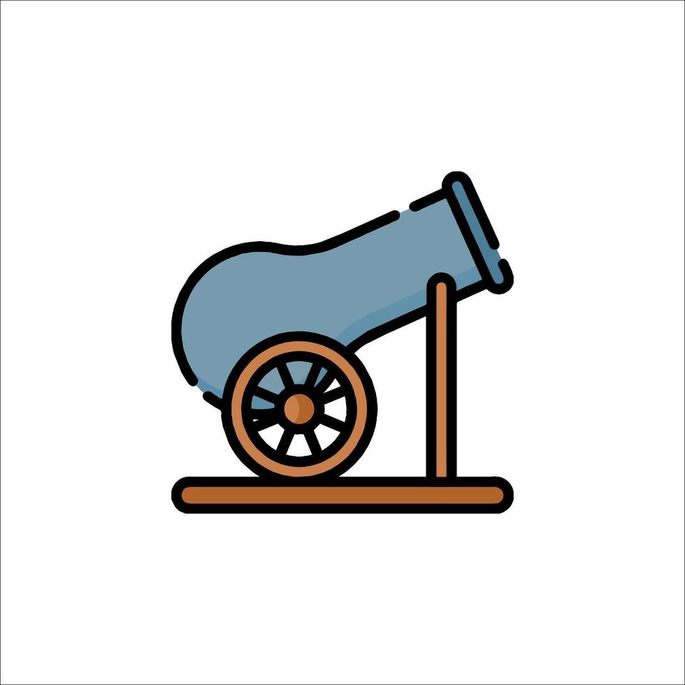 A cannon icon on a white background vector