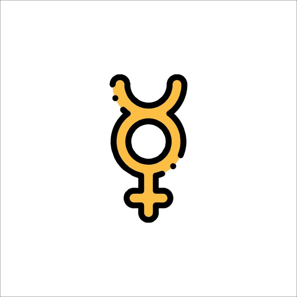 Taurus symbol, a symbol for the zodiac sign vector