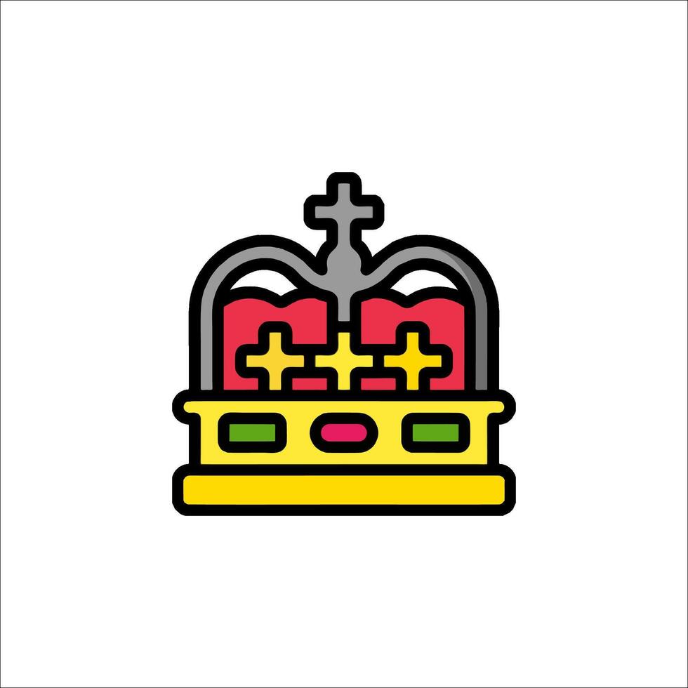A crown icon on a white background vector