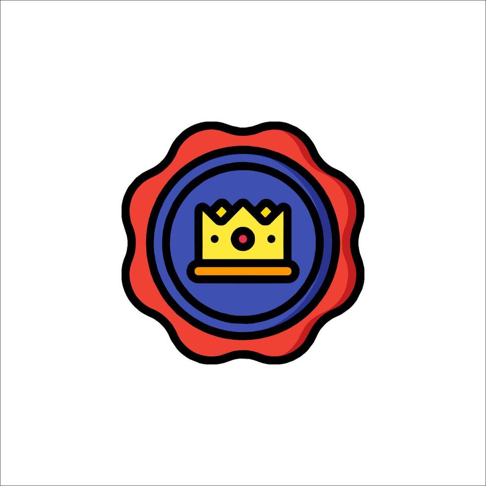 A crown icon on a white background vector