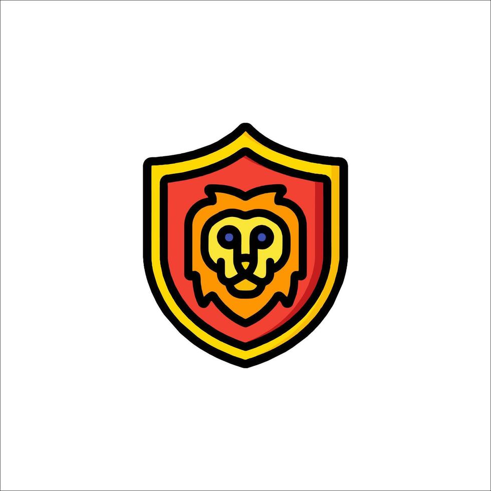 Lion head logo design vector