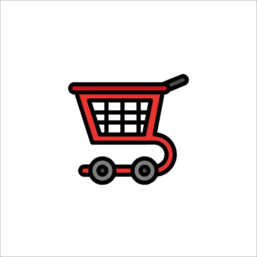 Shopping cart icon illustration vector