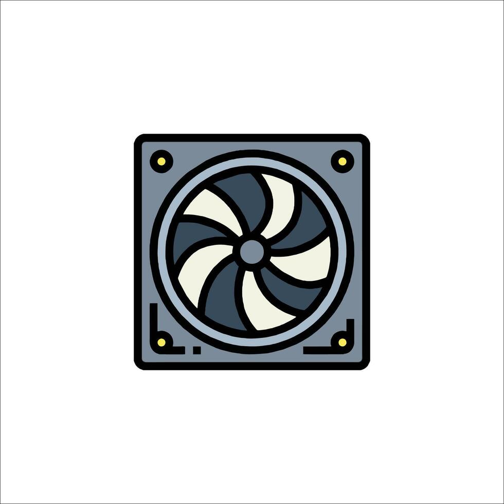 A fan icon on a white background vector