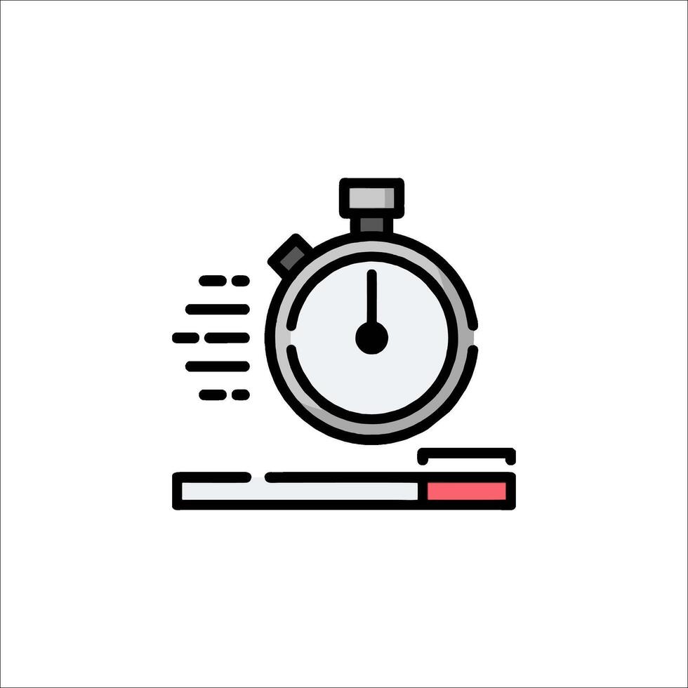 A stopwatch icon on a white background vector