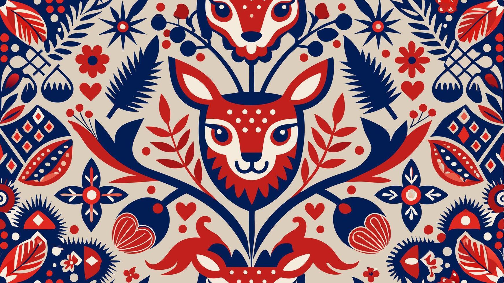 Scandinavian Seamless Pattern Inspired by Nordic Minimalism Geometric Style vector