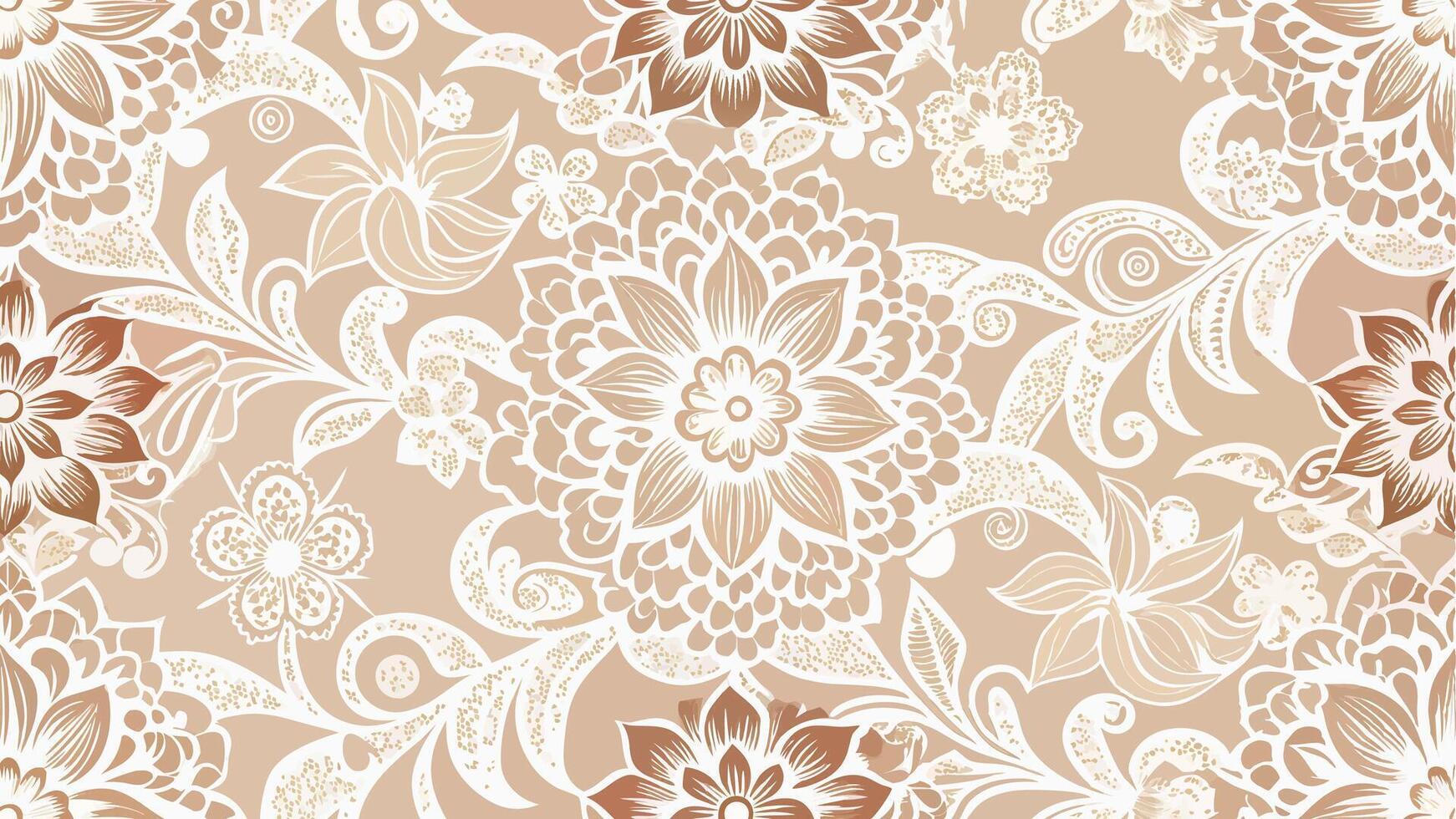 Elegant Lace Inspired Seamless Pattern Design Illustration Decorative Textile vector