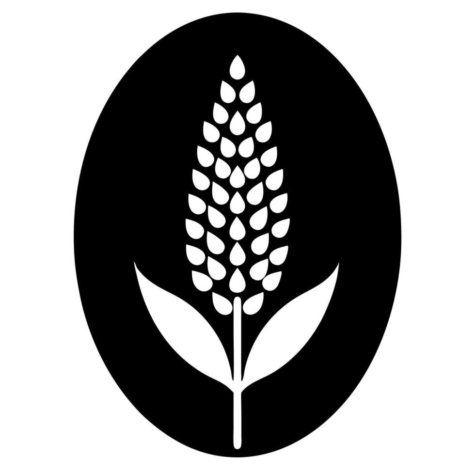 Minimalist quinoa icon illustration perfect food health-related designs vector