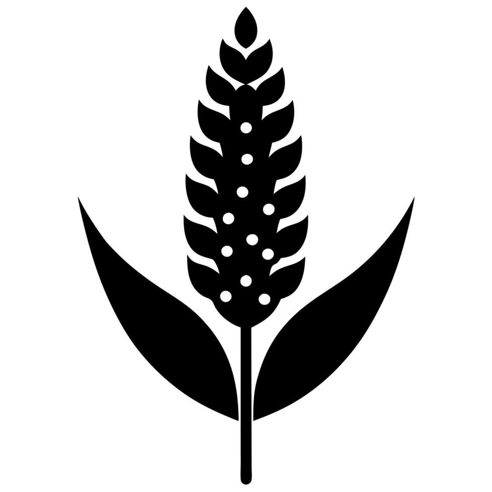Minimalist quinoa icon illustration perfect for food and health-related designs vector