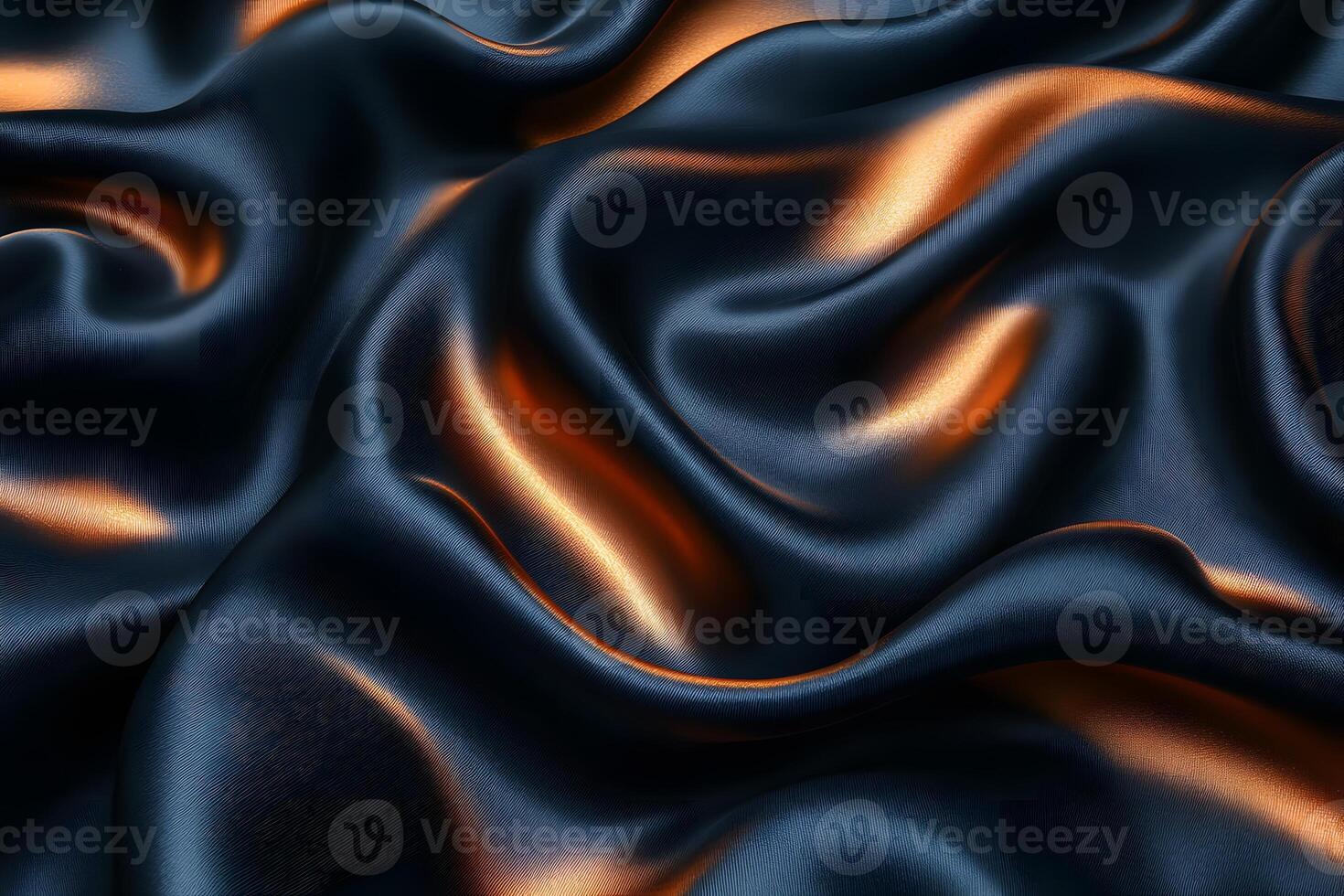 Luxurious Black and Gold Satin Texture for Design and Decor Projects photo