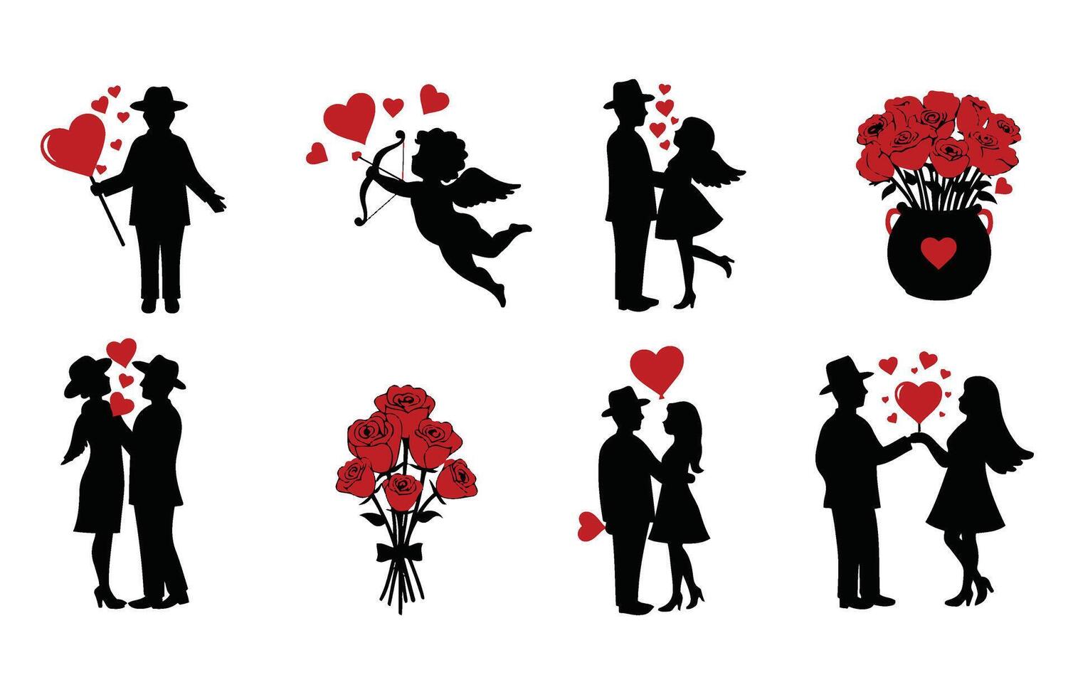Charming Cupid Valentine's Day Art vector