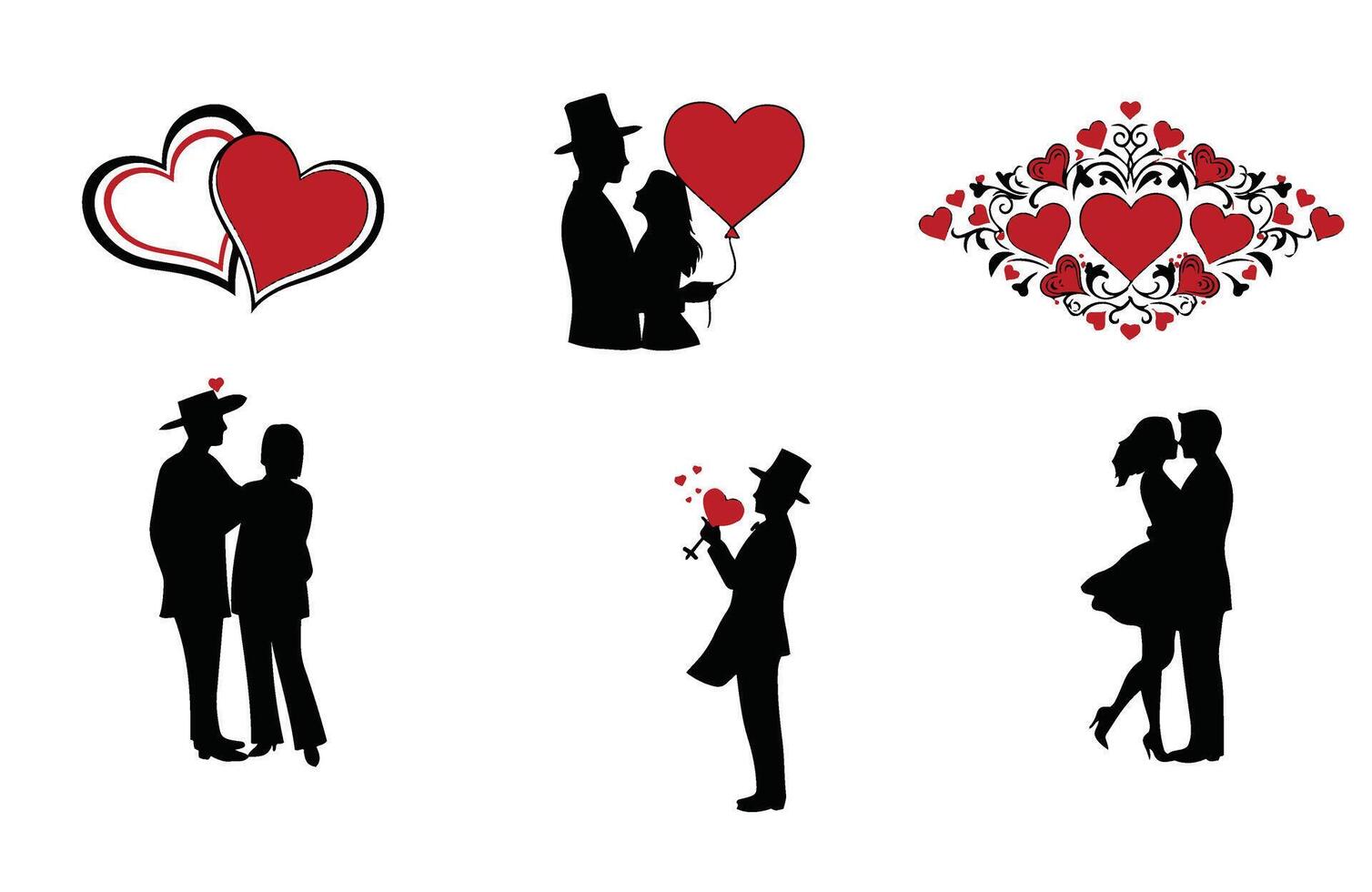 Cupid and Rose Valentine's Day Inspiration vector