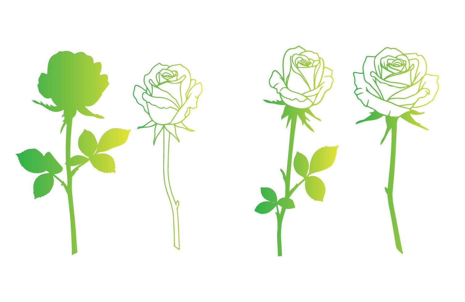 Delicate Floral Rose Design for Artistic Creations vector