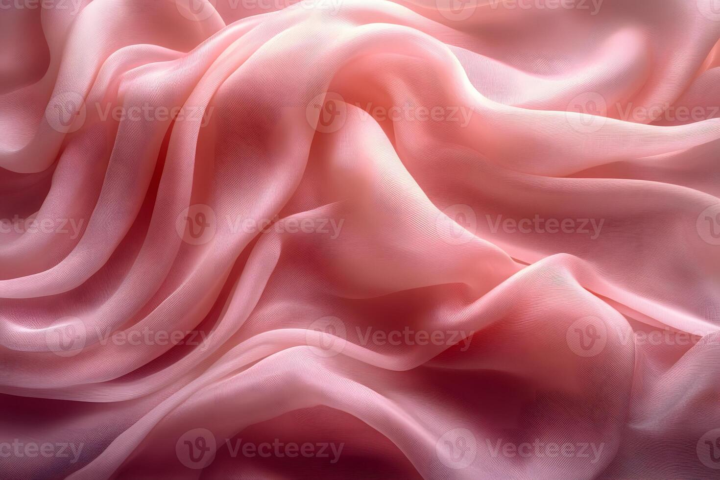 Luxurious Pink Silk Fabric Waves - Elegant Texture for Fashion Design and Decor photo