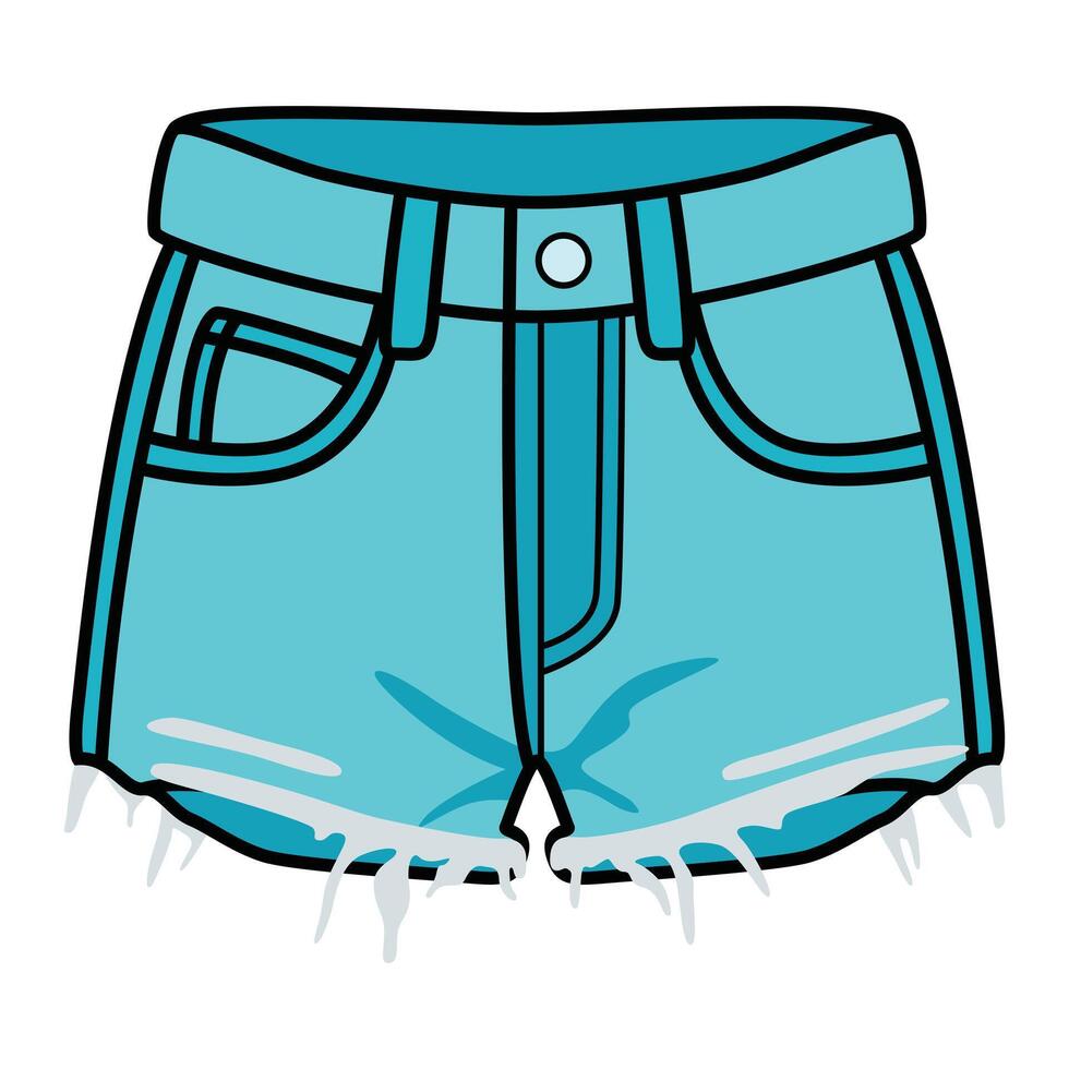 Hand Drawing of Shorts with Casual and Comfortable Style vector