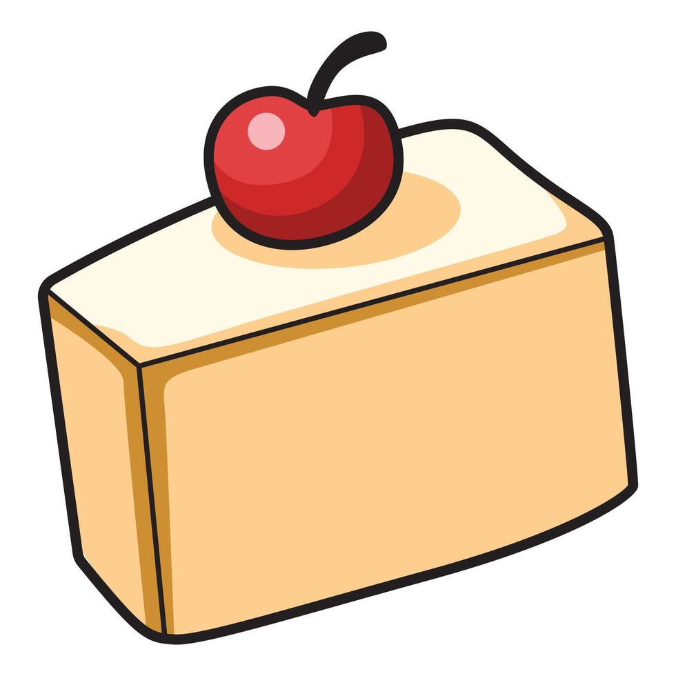 Mini Cake with Sweet and Delightful Details vector