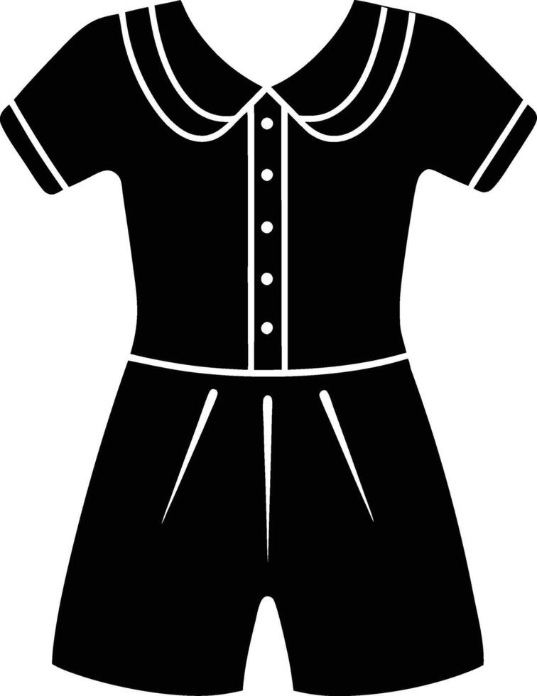 Romper silhouette illustration vector