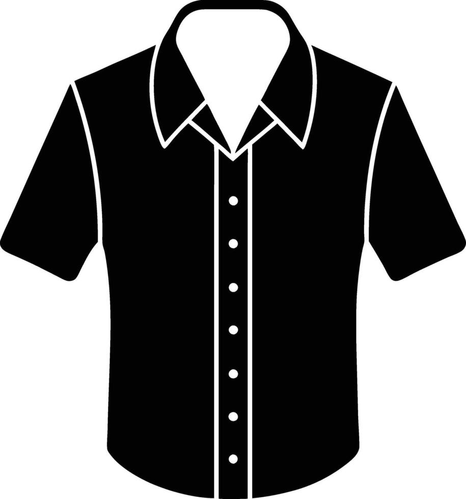 Shirt Silhouette Illustration for Fashion Design vector