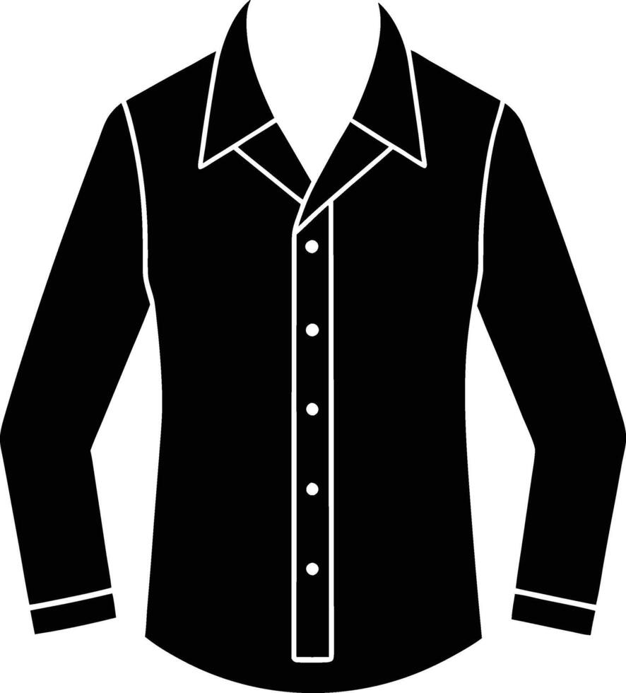 Minimalist Shirt Silhouette Art for Designers vector