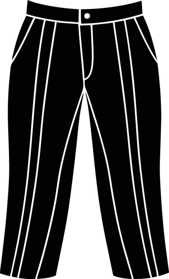 Trousers Silhouette Illustration vector