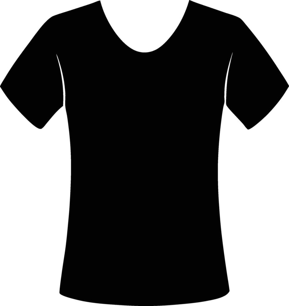 T-shirt silhouette illustration vector
