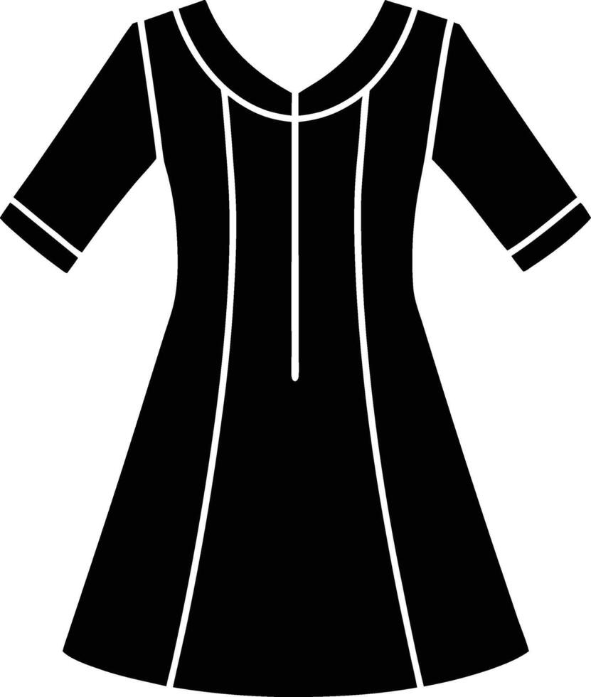 Tunic Silhouette Illustration for Fashion Design vector