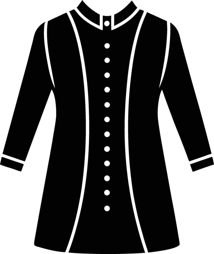 Tunic silhouette illustration vector