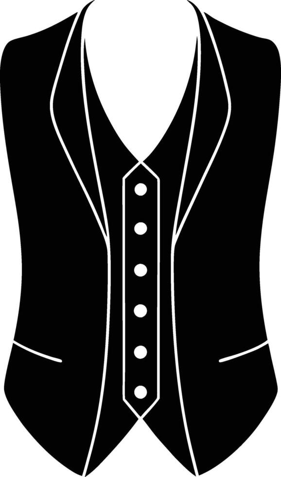 Modern Waistcoat Design for Fashion and Tailoring vector