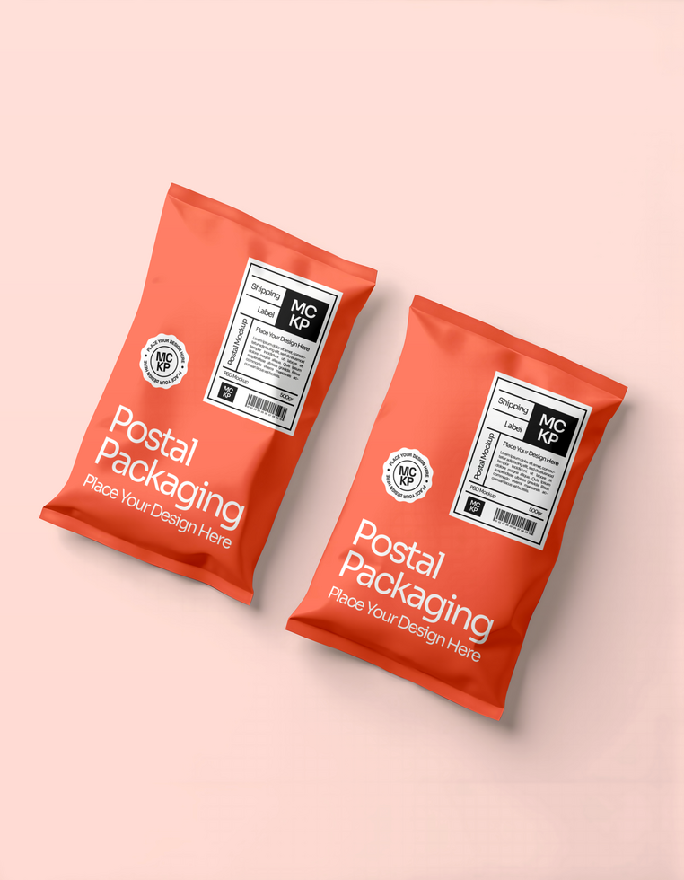 two delivery package mockup psd