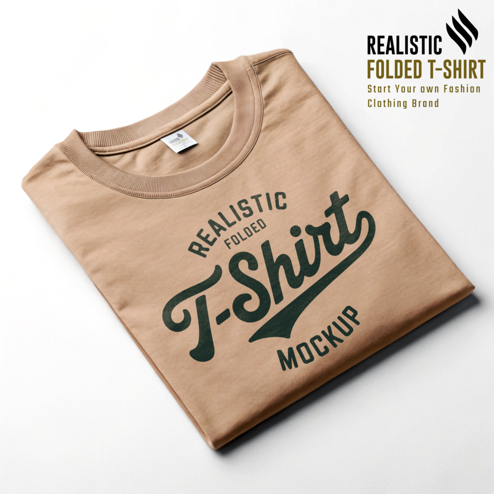 Folded Graphic Mockup for Print Design psd