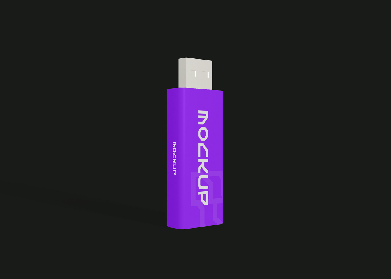 Digital Storage Custom USB Branding Mockup psd