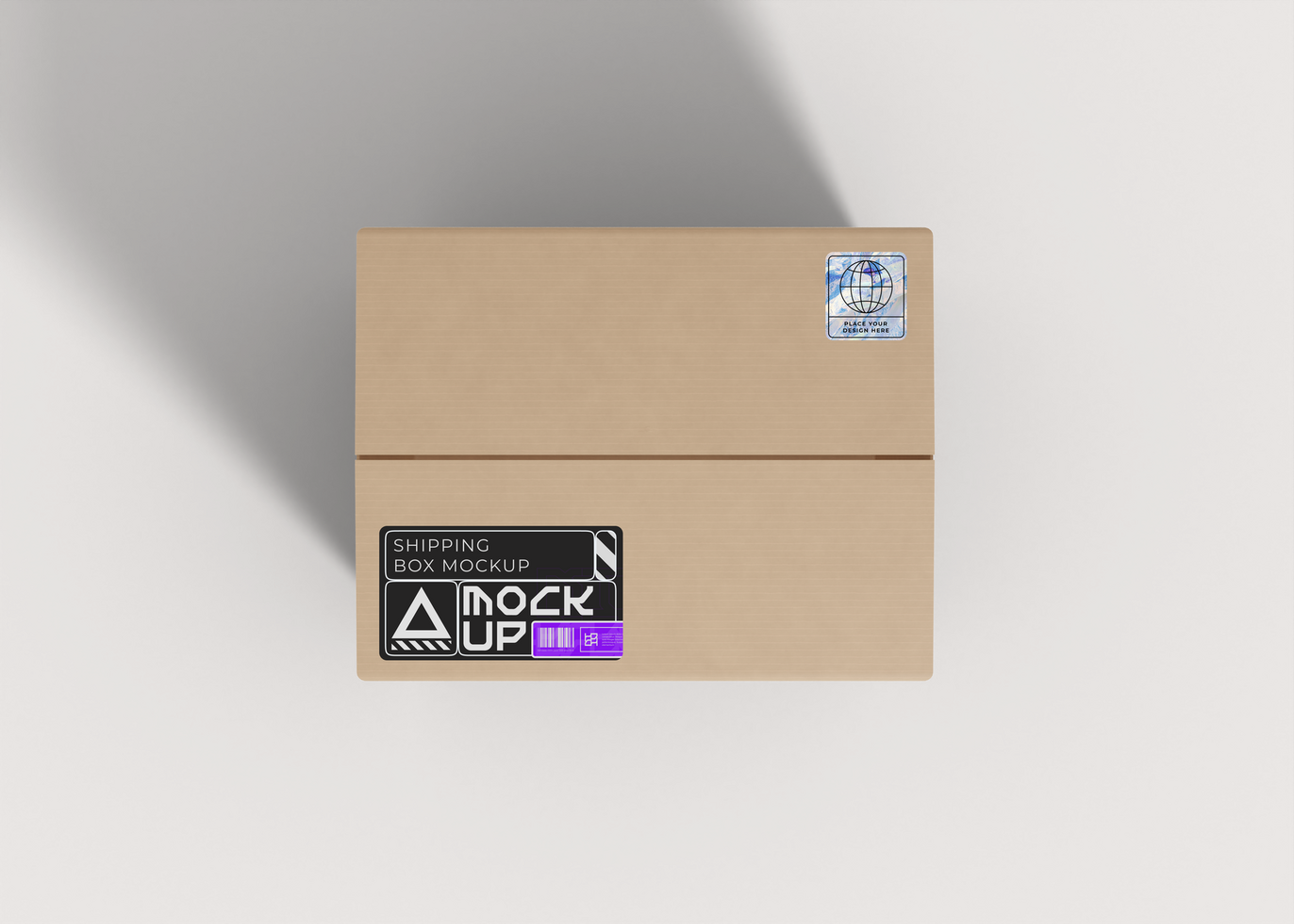 Stacked Cardboard Boxes Mockup psd