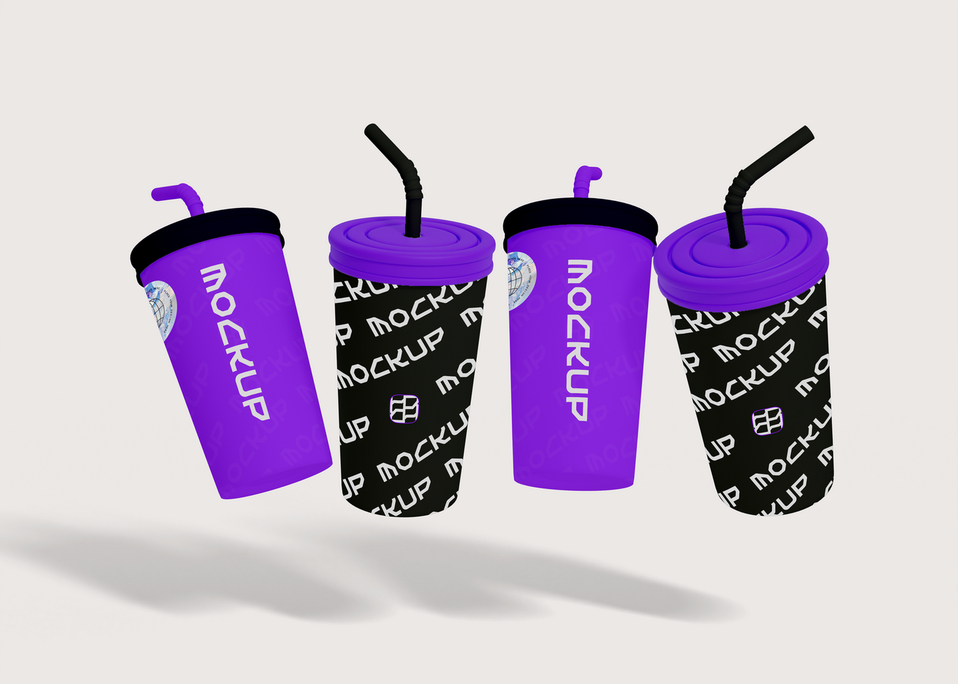 Classic Soda Cup Mockup psd