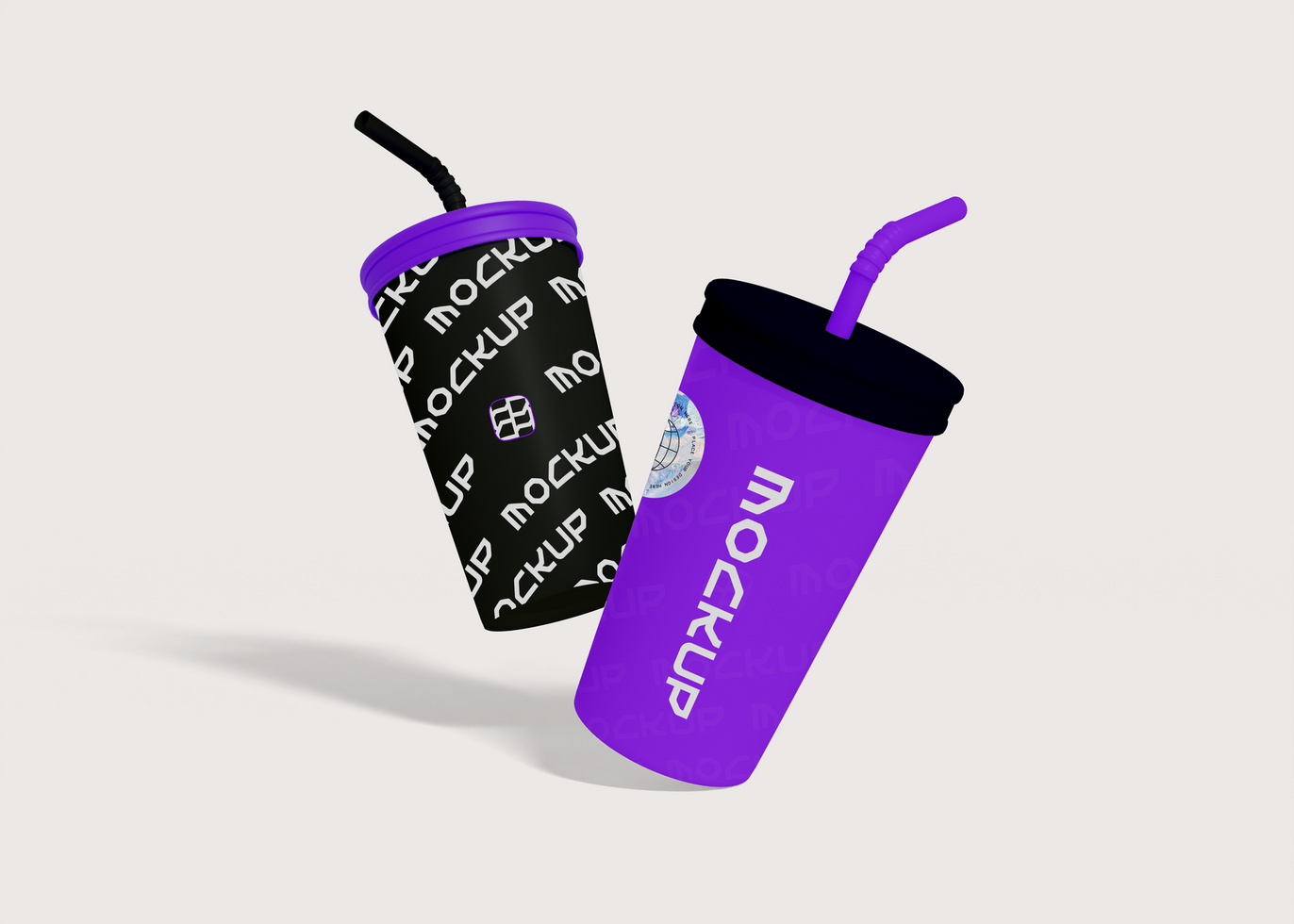 Soda Cup Packaging Mockup psd