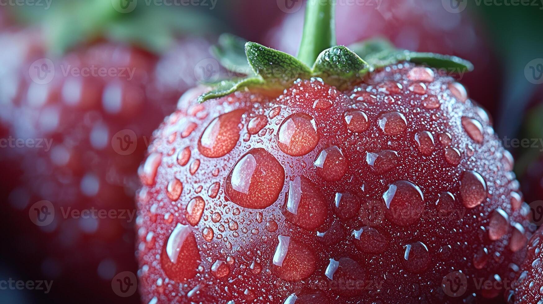 Vibrant red chili peppers glisten fresh water droplets highlighting their glossy skin and curved shapes while contrasting clean white backdrop photo