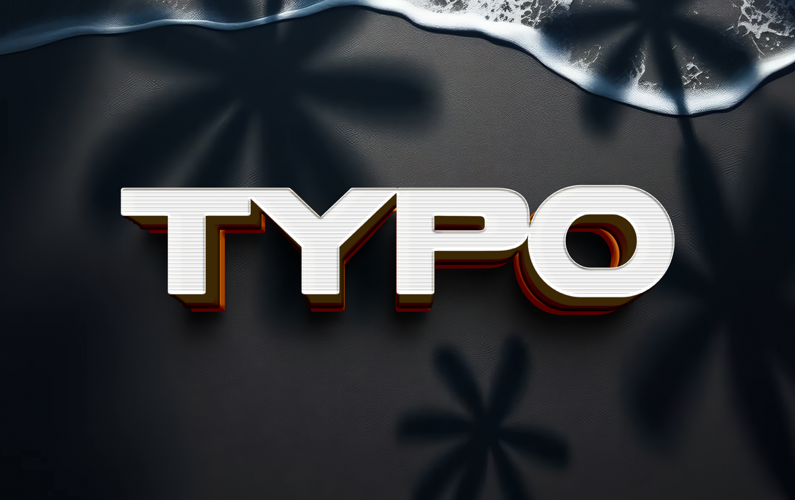 Typo - 3D Creative Text Effect psd