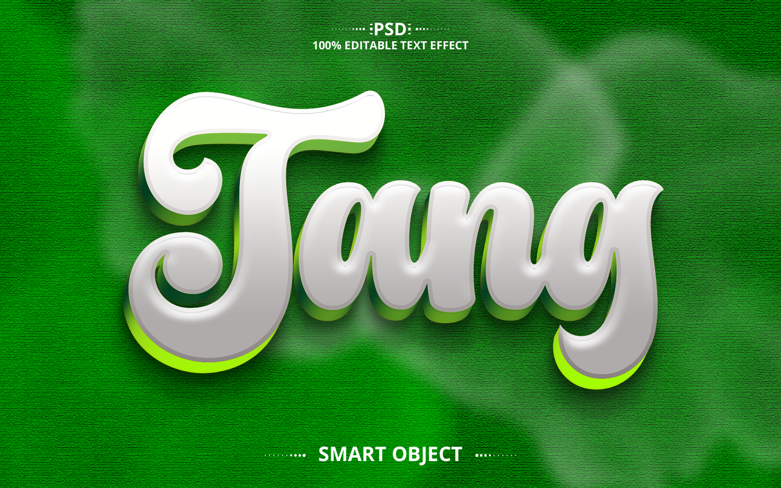 Tang best creative tex effect design with brush psd