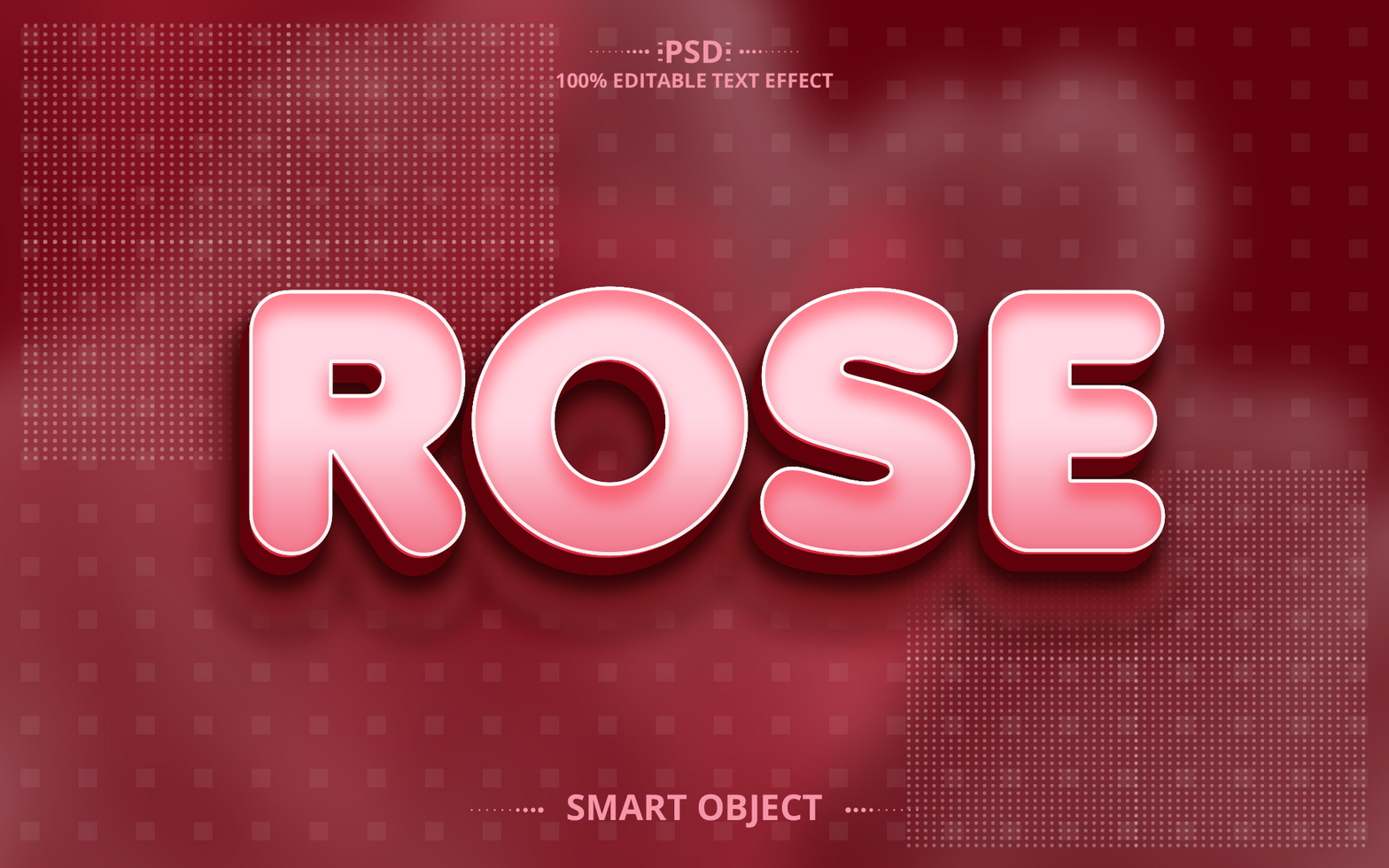Rose Best creative Editable Text Effect Design with brush psd