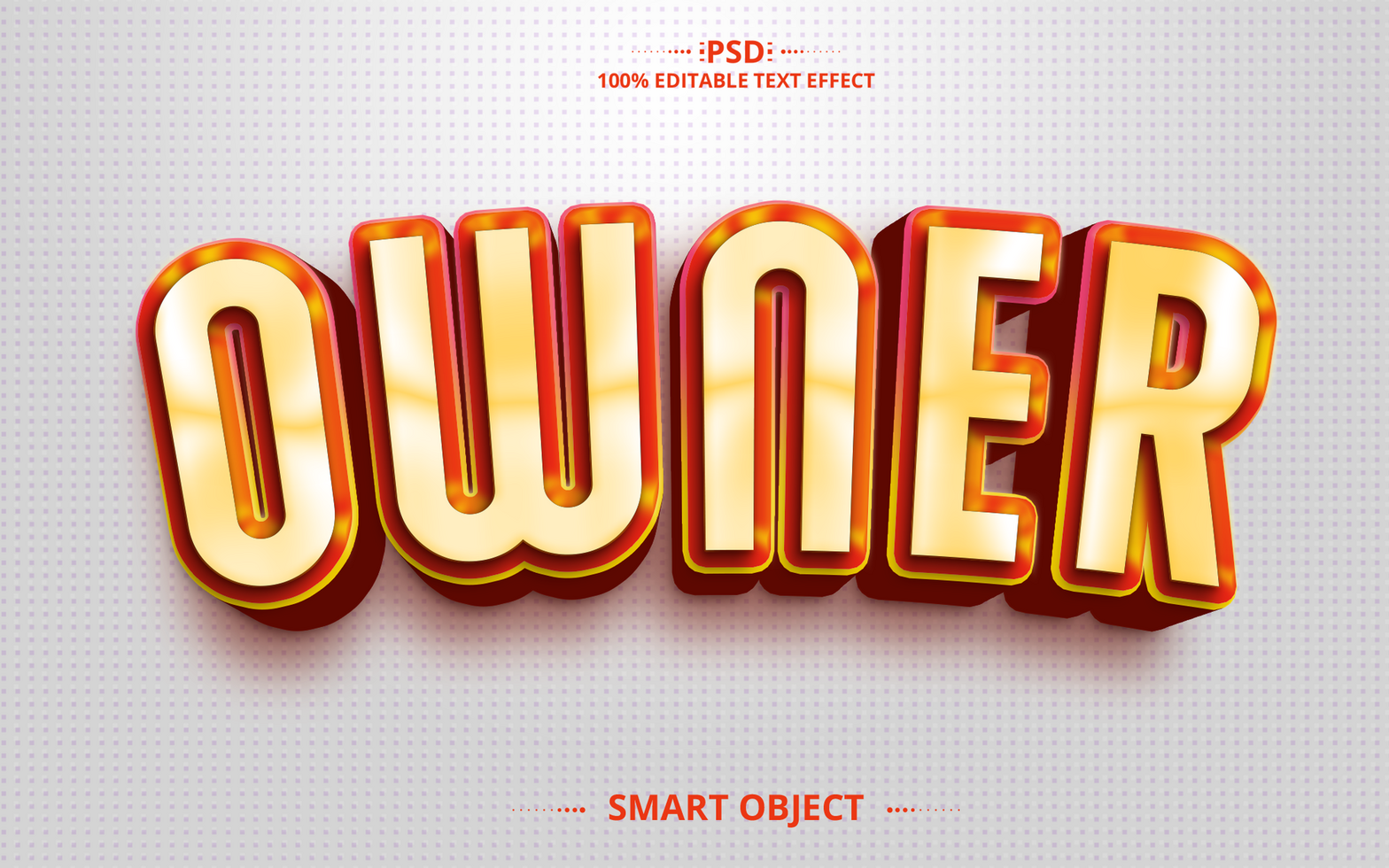 Owner Best Creative Text Style Effect psd