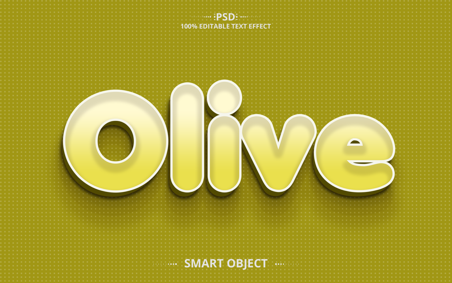 Olive 3d Editable Text Effect Design text style effect psd