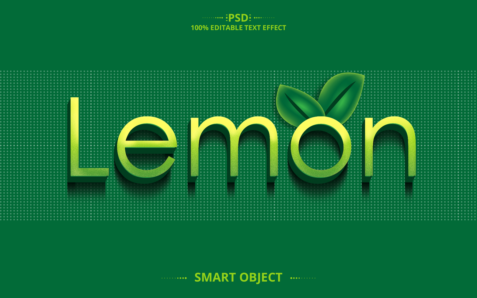 Lemon Editable Text Effect Design psd