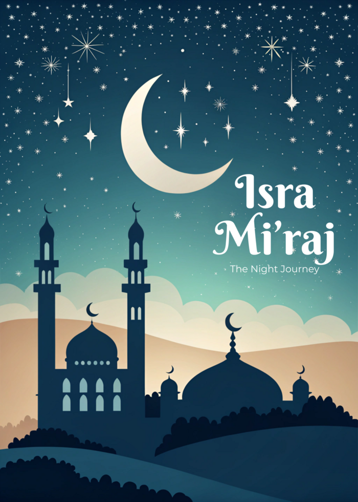 Isra Mi'raj The Night Journey template psd